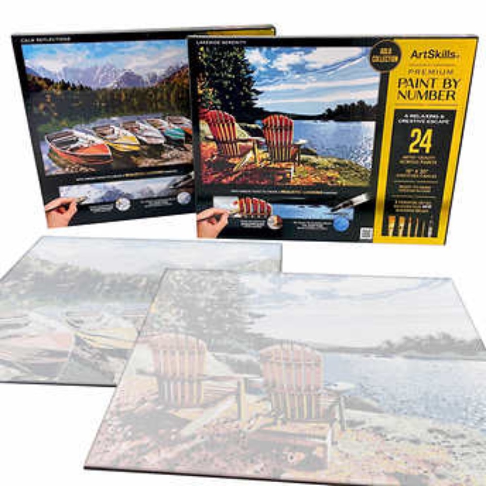 ArtSkills Premium Paint by Number Kit, 2-pack